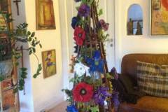 Opsats med filtede blomster brocher til salg